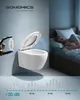 SONGMICS WC-Sitz O-Form, Absenkautomatik, Toilettendeckel, Produktbild-Vorschau 3