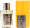 A bottle of Acqua di Parma Colonia Intensa Eau de Cologne and its cylindrical packaging are shown side-by-side against a white background. Náhled obrázku produktu