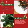 Yakimz Weihnachtsbaumdecke Christbaumdecke Weiß Plüsch Produktbild-Vorschau 3