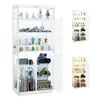 Puluomis Vitrine, glazen vitrine met 3 kleuren verlichting Productafbeelding-voorbeeld 1