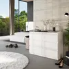 Kommode / Sideboard mit 6 Schubladen - Weiß Matt H71cm Produktbild-Vorschau 3