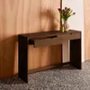 sweeek - Konsole Holzdekor 2 Schubladen 120 cm - Produktbild-Vorschau 3