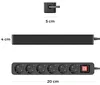 deleyCON 6-Fach Steckdosenleiste mit Flachstecker - 3,0m Produktbild-Vorschau 7