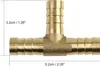 Raccord Laiton 10mm Cannelé 3 Voies Connecteur T Adaptateur Voir les images du produit 3
