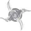 A close-up, top-down view of a blender blade assembly. Produktbild-Vorschau