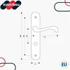 KOTARBAU® Deurklink, binnendeuren, wc, deurklink, 90 mm, Productafbeelding-voorbeeld 3