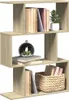 vidaXL Rozdeľovač izieb 3 priehradky Sonoma dub 70x24x97 cm Náhľad obrázku produktu 2