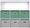 sweeek - Aufbewahrungsmöbel für Kinder, 6 Boxen - Grün Produktbild-Vorschau 2