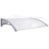 vidaXL Türvordach Grau und Transparent 120x75 cm PC Produktbild-Vorschau 14