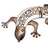 Solar Wandbild Gecko in bronze mit 10 LED - 69 x 36 cm - Produktbild-Vorschau 4