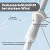 Sekey Sonnenschirm Ø 160 cm Rund Strandschirm Balkonschirm Produktbild-Vorschau 5