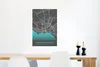 MuchoWow® Poster Stadtplan - Deutschlandkarte - Blau - Produktbild-Vorschau 5
