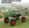 Siège de jardin sur larges roues Charge 150kg max. Chariot Voir les images du produit 4