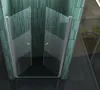 A modern shower enclosure with two glass doors. Produktbild-Vorschau