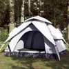 vidaXL Kuppel-Campingzelt 3 Personen Weiß Verdunkelt Quick Produktbild-Vorschau 2