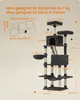 A diagram and illustration of a cat tree with dimensions and specifications. Produktbild-Vorschau