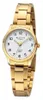 REGENT F-1421 Damenuhr Gold Edelstahl 27 mm Weiß Metallband Produktbild-Vorschau 3