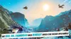 A vibrant, action-packed scene depicting various extreme sports in a mountainous, open-world environment, with text overlay promoting the game. Produktbild-Vorschau