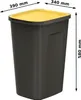 Odpadkový koš černý set 4x50 l pro třídění odpadu barevné Náhled obrázku produktu 1