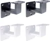 Four handrail brackets, two black and two white, are displayed against a white background. Náhľad obrázku produktu