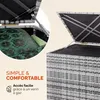 Casaria Coffre de rangement 318 L avec couvercle 75x75x70cm Voir les images du produit 4