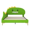 A children's bed with a dinosaur-shaped headboard. Produktbild-Vorschau