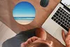 MuchoWow® Mauspad Mousepad Strand - Meer - Blau 20x20 cm - Produktbild-Vorschau 3