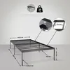 CLP Metallbett Fargo schwarz Größe 200x100x42 cm Produktbild-Vorschau 2