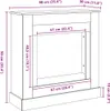vidaXL Obostavba krbu šedá Sonoma 90x30x90 cm materiál na Náhľad obrázku produktu 8