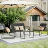 Set di mobili da giardino Bealife, set di 4 sedie da Anteprima dell’immagine prodotto 12