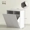 Szafka na pranie HOMCOM, szafka łazienkowa z 2 koszami na Podgląd zdjęcia produktu 3