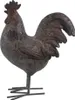 Clayre & Eef Figur Hahn 19x9x24 cm Grau Braun Polyresin Produktbild-Vorschau 1
