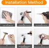 2 Badezimmergriffe aus Edelstahl und Silikon für Badewanne Produktbild-Vorschau 6