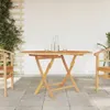 vidaXL Tavolo da giardino pieghevole 120x120x75 cm in legno Anteprima dell’immagine prodotto 2