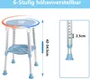 LZQ 360° Drehbar Duschstuhl Duschhocker Höhenverstellbar Produktbild-Vorschau 6