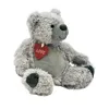 Teddybär Grau 22 cm mit Herz  Kuscheltier Teddy Bär Produktbild-Vorschau 3