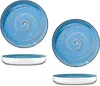 Wilmax Teller 23 cm Blau Porzellan 2er Set WL-669619/A2 Produktbild-Vorschau 1