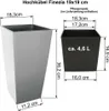Hochkübel Finezia 19x19x36 weiss Produktbild-Vorschau 2