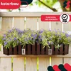 KOTARBAU® 6er Set Blumenkasten Blumentopf 58x18x16 cm Braun Produktbild-Vorschau 2
