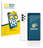A product shot of a screen protector and its packaging, with a smartphone. Produktbild-Vorschau