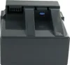 A close-up view of a dark gray battery pack with connectors and a fuse. Anteprima dell’immagine prodotto