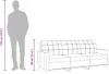 vidaXL 3-Sitzer-Sofa Braun 210 cm Stoff Produktbild-Vorschau 7