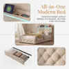 Letto imbottito INONEFT, 90x200 cm, con illuminazione LED e Anteprima dell’immagine prodotto 5