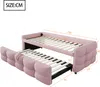 Polsterbett 3-in-1 Ausziehbares Schlafsofa 90x190 auf Produktbild-Vorschau 5