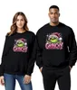 Felpa unisex "Grinchy Christmas" con strass, glitter rosa e Anteprima dell’immagine prodotto 2