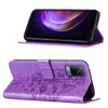 VIVO V21 5G Case, Farfalla Rilievo Flip Custodia in pelle Anteprima dell’immagine prodotto 2