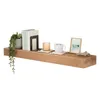 levandeo Wandregal Holz Massiv 100x20cm Eiche Farbig Produktbild-Vorschau 1