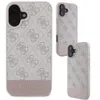 Multiple views of a pink and gray Guess iPhone case. Podgląd zdjęcia produktu