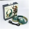 ZELDA Cuffia Over-Ear Wireless Condivisione luce LED Aux Anteprima dell’immagine prodotto 5