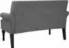 vidaXL Bank mit Rückenlehne Dunkelgrau 120 x 62 x 75,5 cm Produktbild-Vorschau 8